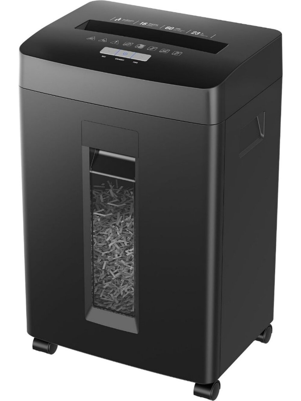 Heavy Duty 16-Sheet Cross Cut Paper Shredder for Home Office, P-4 Security, 60